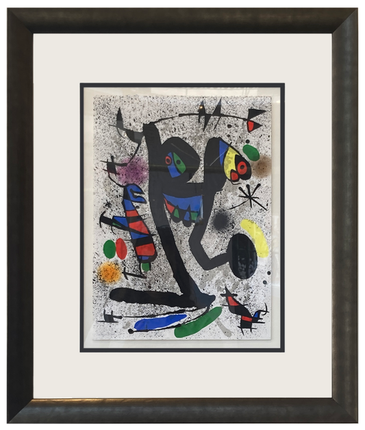 Jeune Fille aux Papillons by Joan Miro